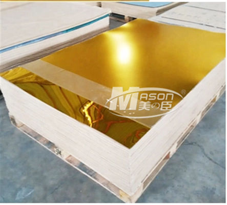 Лазер режа лист 1220x1830mm зеркала золота серебряный PMMA 2mm акриловый